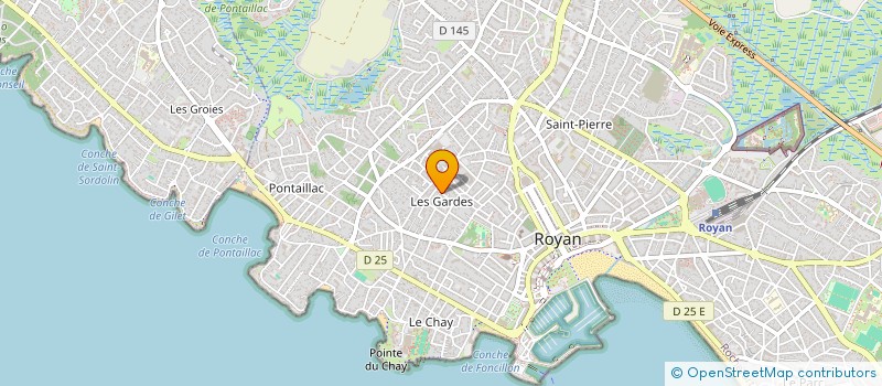 localisation de l'entreprise SCI ROSE MAIRIE  ROYAN