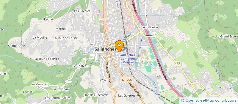 localisation de l'entreprise SCI ROSE MARY à SALLANCHES
