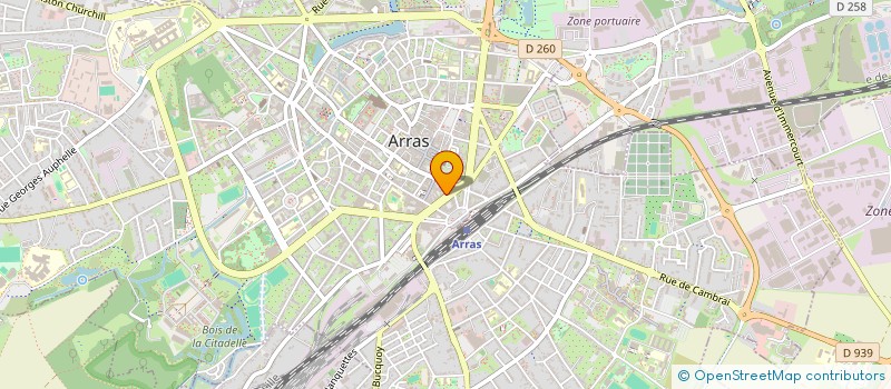 localisation de l'entreprise SCI ROSE WALLON à ARRAS