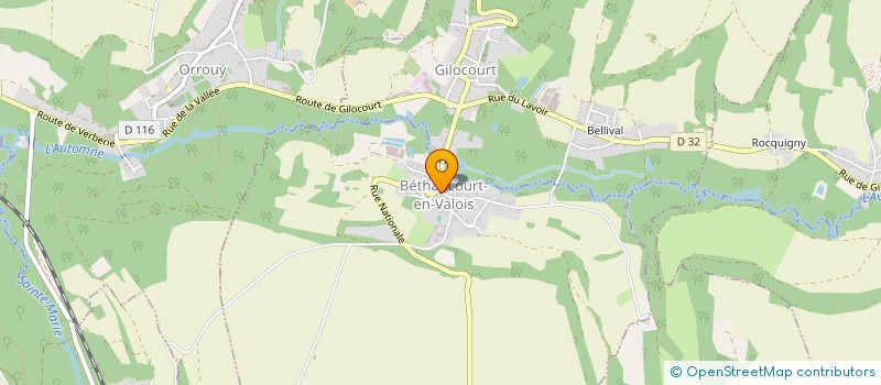 localisation de l'entreprise SCI ROSEA IMMO  BETHANCOURT-EN-VALOIS