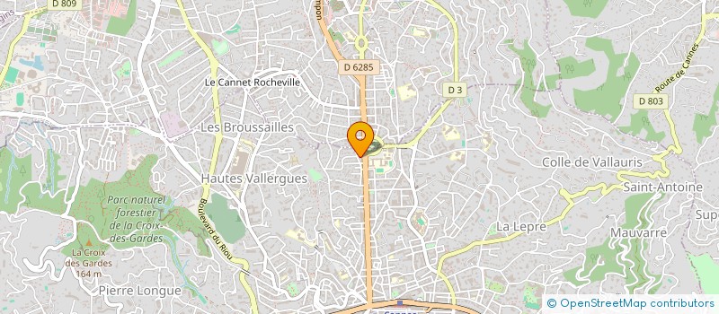 localisation de l'entreprise SCI ROSEBUD  CANNES