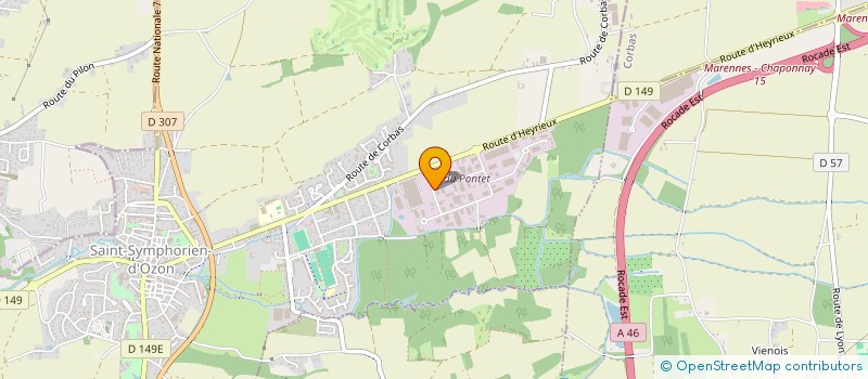 localisation de l'entreprise SCI ROSEDALE  SAINT-SYMPHORIEN-D'OZON