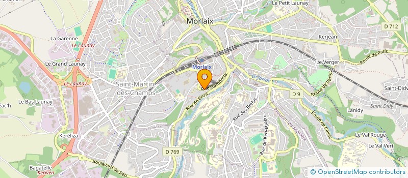 localisation de l'entreprise SCI ROSEDO  MORLAIX