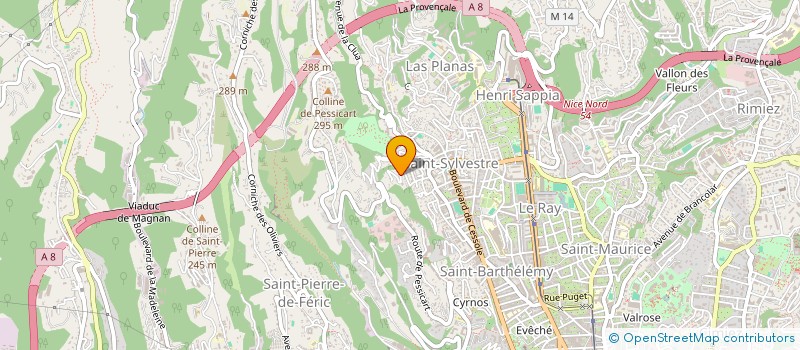 localisation de l'entreprise SCI ROSEFRANCE à NICE