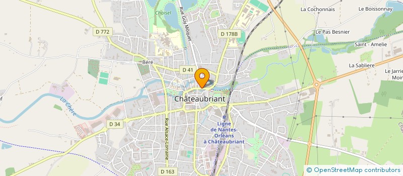 localisation de l'entreprise SCI ROSEL  CHATEAUBRIANT