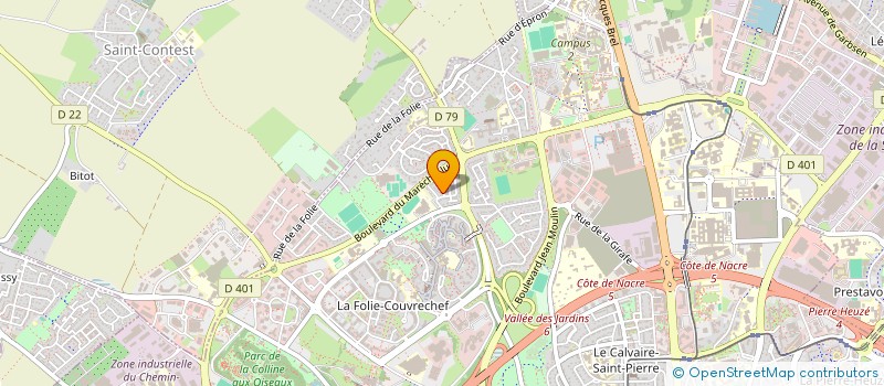localisation de l'entreprise SCI ROSEL à CAEN