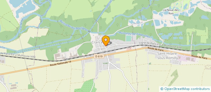 localisation de l'entreprise SCI ROSELINE  CRANCEY