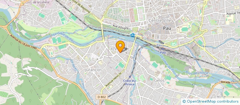 localisation de l'entreprise SCI ROSELYNE à PAU