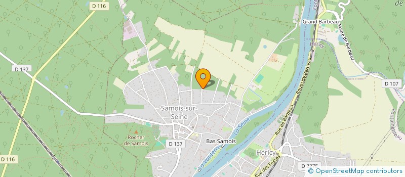 localisation de l'entreprise SCI ROSEMARY  SAMOIS-SUR-SEINE