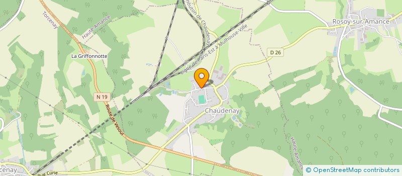 localisation de l'entreprise SCI ROSENROT à CHAUDENAY