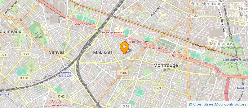 localisation de l'entreprise SCI ROSERAIE  MALAKOFF