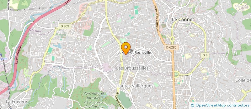 localisation de l'entreprise SCI ROSERAY à LE CANNET