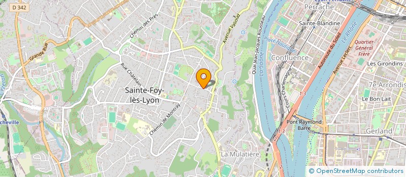 localisation de l'entreprise SCI ROSES  SAINTE-FOY-LES-LYON