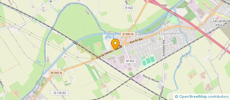 localisation de l'entreprise SCI ROSES LYS  ERQUINGHEM-LYS