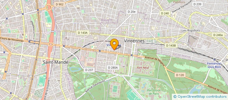 localisation de l'entreprise SCI ROSETA à VINCENNES