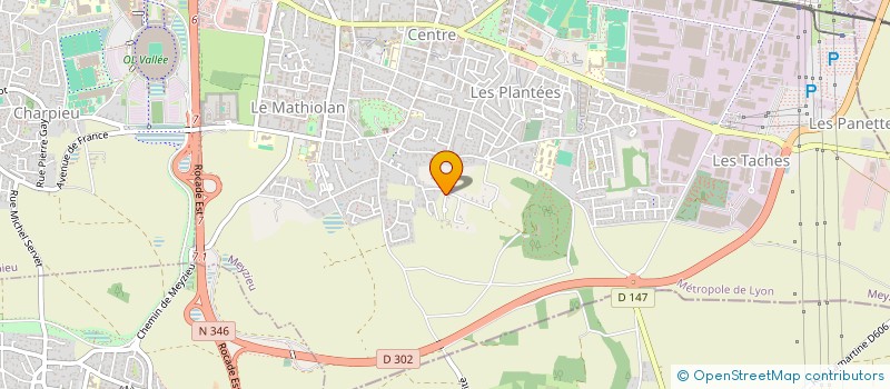 localisation de l'entreprise SCI ROSETTE  MEYZIEU