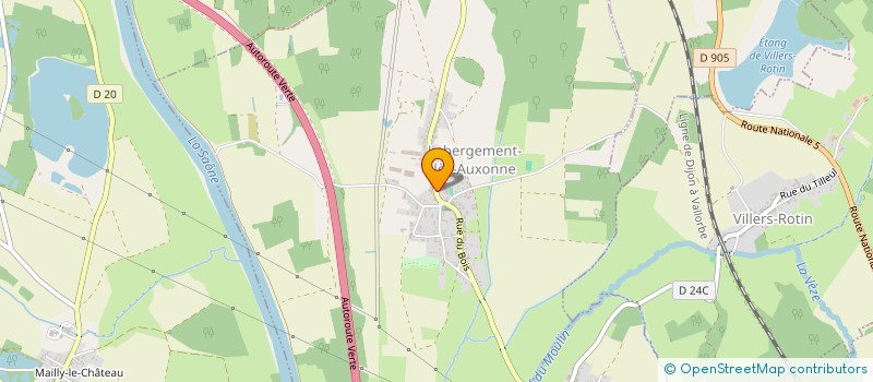 localisation de l'entreprise SCI ROSEY 2011  SAINT-SEINE-EN-BACHE