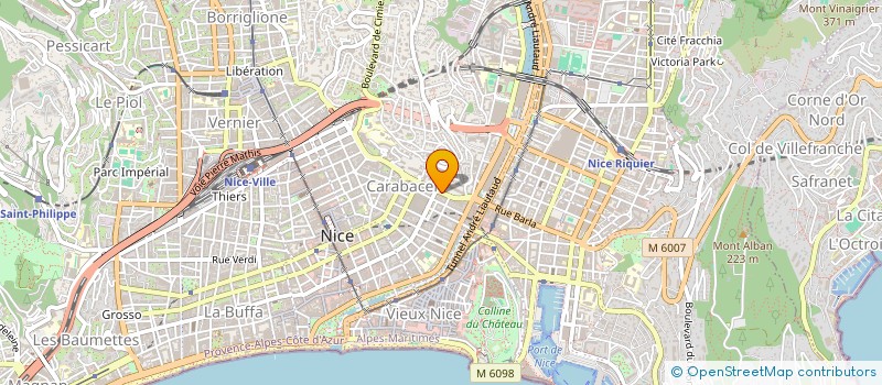 localisation de l'entreprise SCI ROSEYRE à NICE