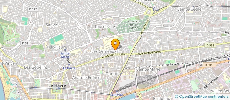 localisation de l'entreprise SCI ROSHA à LE HAVRE