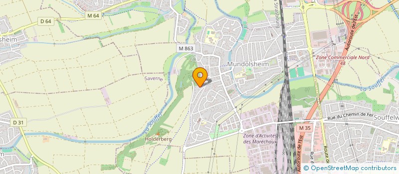 localisation de l'entreprise SCI ROSHEIM 17  MUNDOLSHEIM