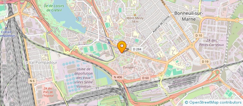 localisation de l'entreprise SCI ROSHI à CRETEIL