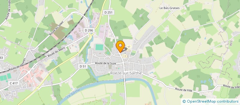 localisation de l'entreprise SCI ROSIACUM  ROEZE-SUR-SARTHE