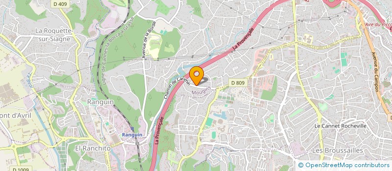 localisation de l'entreprise SCI ROSIE à MOUGINS