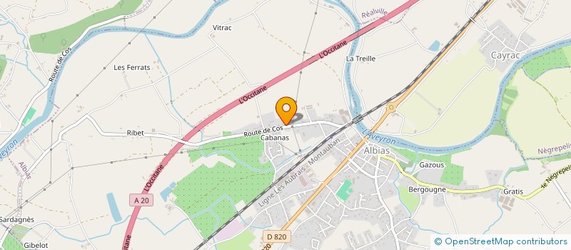 localisation de l'entreprise SCI ROSIER  ALBIAS