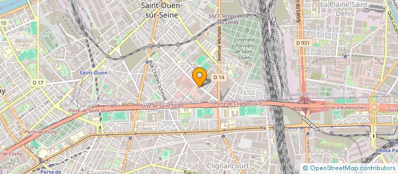 localisation de l'entreprise SCI ROSIERS 31 à SAINT-OUEN-SUR-SEINE