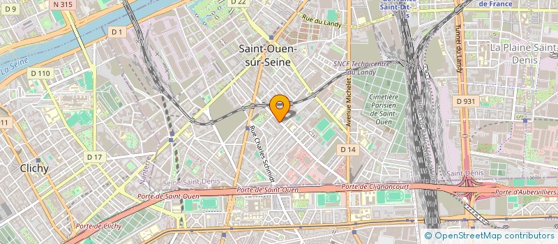 localisation de l'entreprise SCI ROSIERS à SAINT-OUEN-SUR-SEINE
