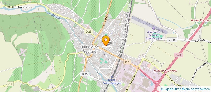 localisation de l'entreprise SCI ROSIRIS à NUITS-SAINT-GEORGES