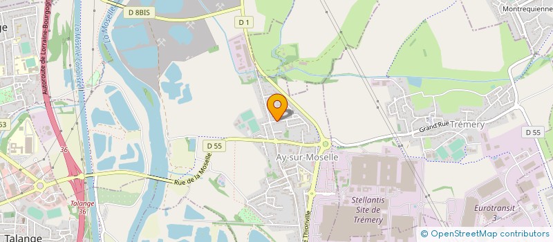 localisation de l'entreprise SCI ROSLAUR  AY-SUR-MOSELLE