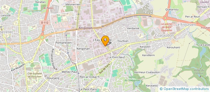 localisation de l'entreprise SCI ROSPORDEN  BREST