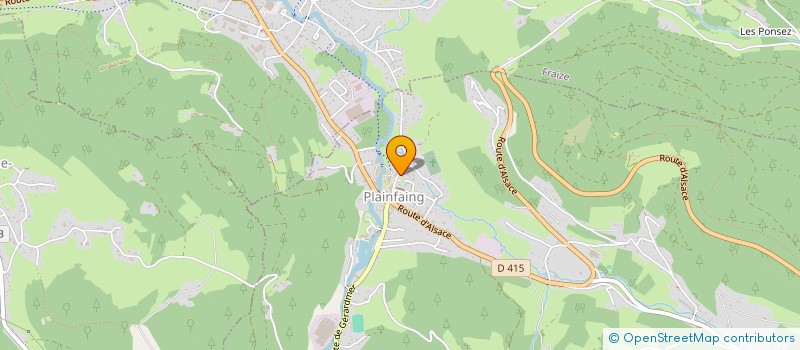 localisation de l'entreprise SCI ROSSE  PLAINFAING