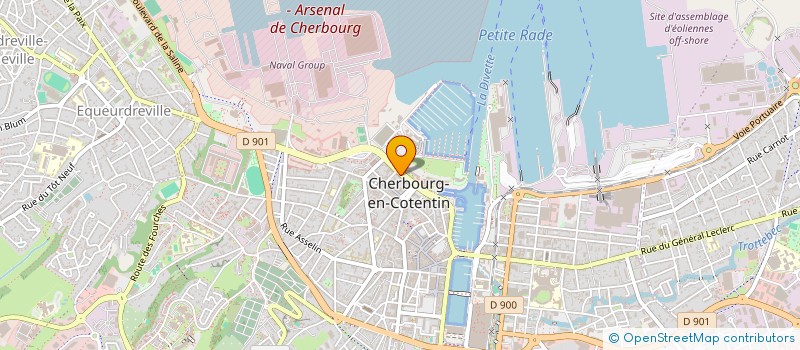 localisation de l'entreprise SCI ROSSEL à CHERBOURG-EN-COTENTIN