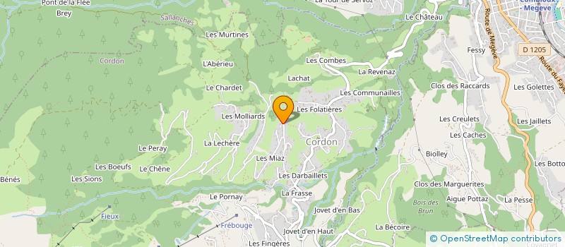 localisation de l'entreprise SCI ROSSET  CORDON