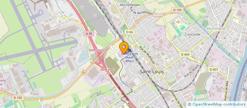 localisation de l'entreprise SCI ROSSET  SAINT-LOUIS