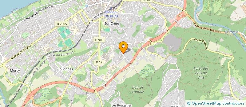 localisation de l'entreprise SCI ROSSI à THONON-LES-BAINS