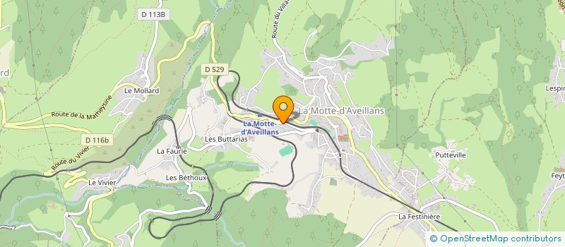 localisation de l'entreprise SCI ROSSI  LA MOTTE-D'AVEILLANS