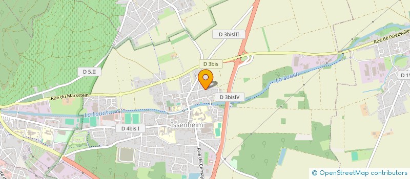 localisation de l'entreprise SCI ROSSI 68  ISSENHEIM