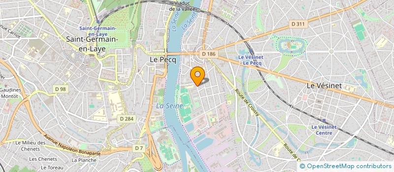 localisation de l'entreprise SCI ROSSI  LE PECQ