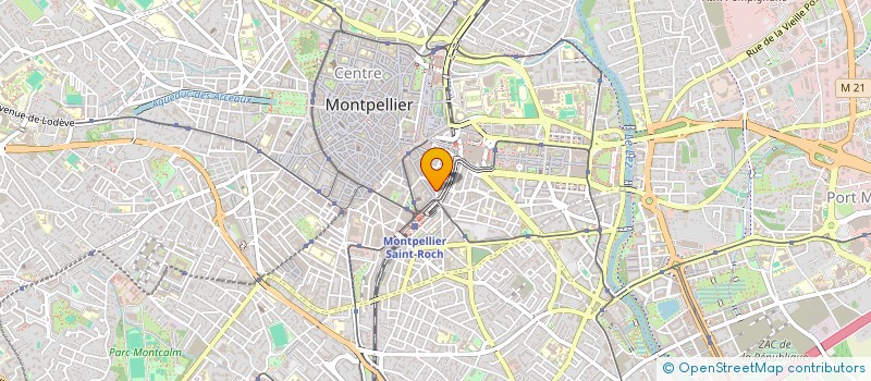 localisation de l'entreprise SCI ROSSIGNOL à MONTPELLIER
