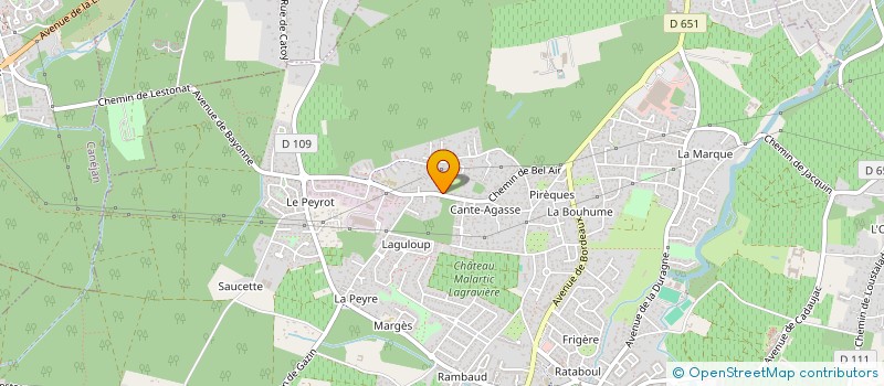 localisation de l'entreprise SCI ROSSIGNOL  LEOGNAN