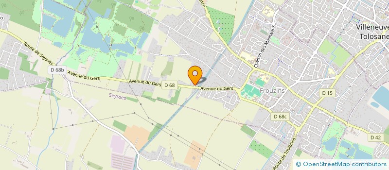 localisation de l'entreprise SCI ROSSIGNOLIS  FROUZINS