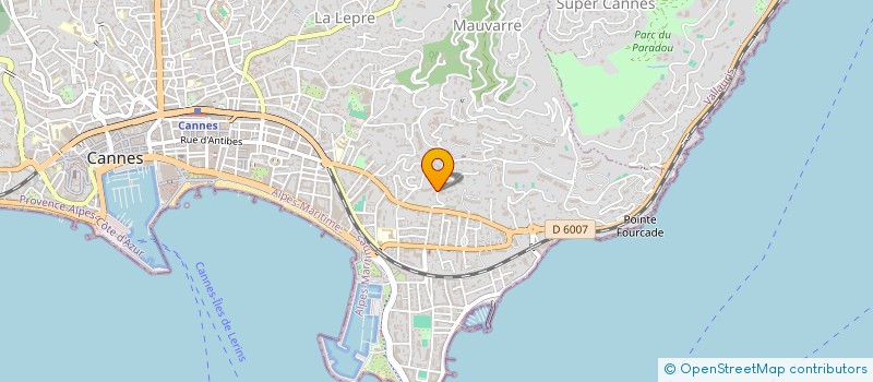 localisation de l'entreprise SCI ROSSY à CANNES