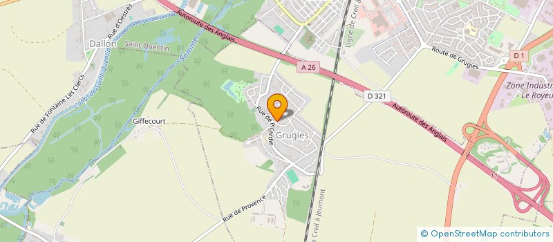 localisation de l'entreprise SCI ROSTAND  GRUGIES