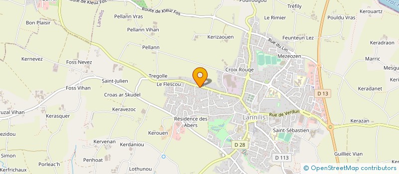 localisation de l'entreprise SCI ROSVENNI  LANNILIS