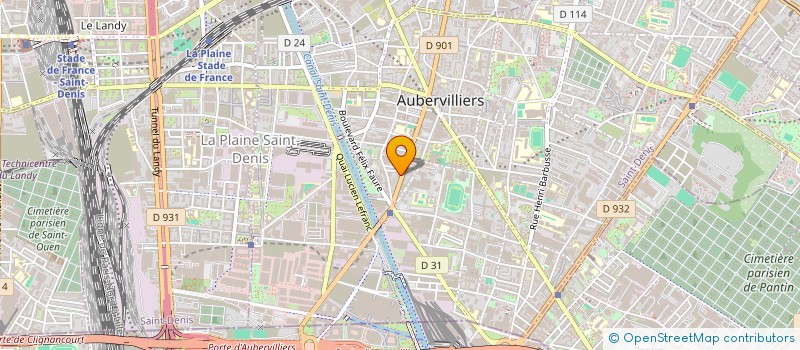 localisation de l'entreprise SCI ROSY  AUBERVILLIERS