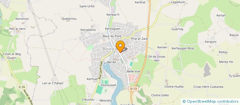 localisation de l'entreprise SCI ROSY  BOURG-BLANC