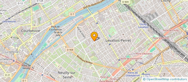 localisation de l'entreprise SCI ROSY à LEVALLOIS-PERRET